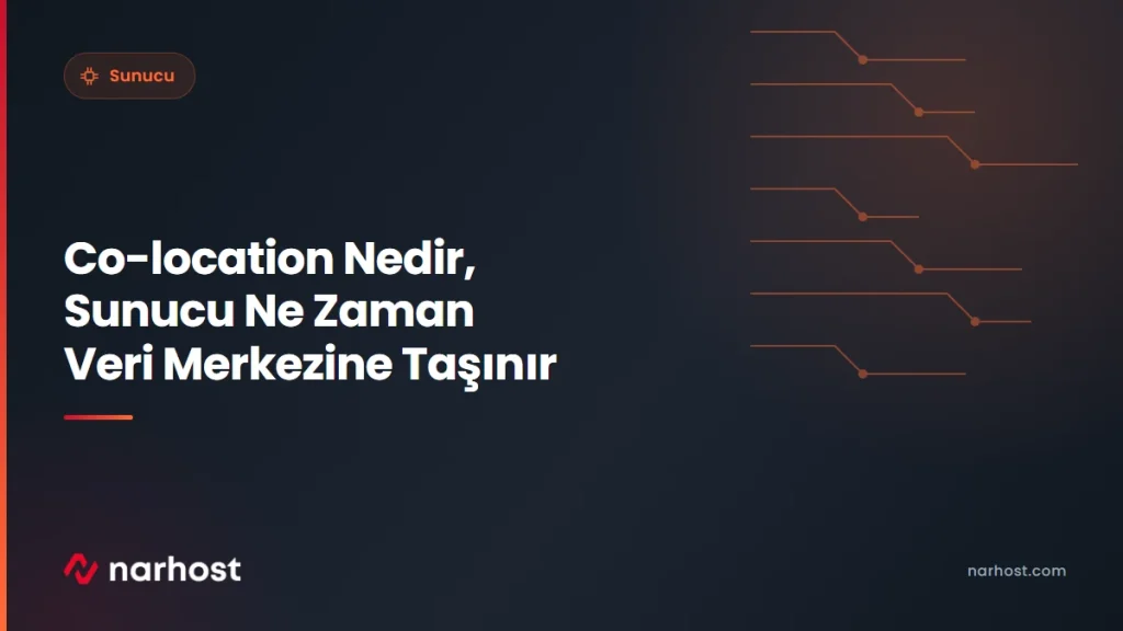 Co-location Nedir, Sunucu Ne Zaman Veri Merkezine Taşınır — Narhost Sunucu rehberi kapak görseli