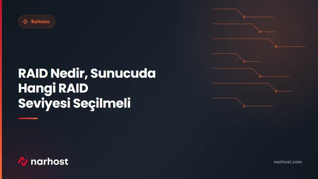 RAID Nedir, Sunucuda Hangi RAID Seviyesi Seçilmeli — Narhost Sunucu rehberi kapak görseli
