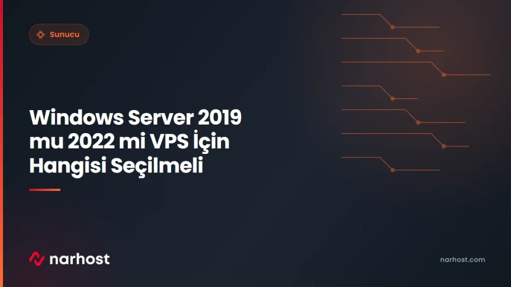 Windows Server 2019 mu 2022 mi VPS İçin Hangisi Seçilmeli — Narhost Sunucu rehberi kapak görseli